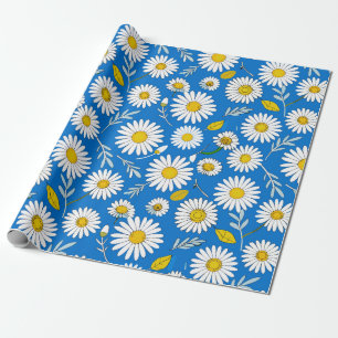 Papel De Regalo Patrón de flores de margarita
