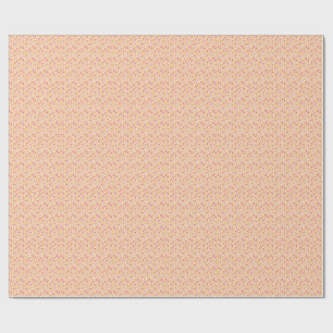 Papel De Regalo Patrón de flores rosadas y amarillas