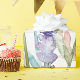 Papel De Regalo Patrón de flores silvestres acuáticas
