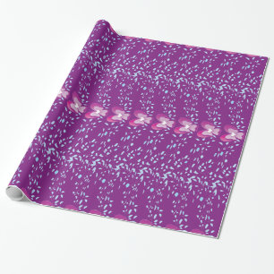 Papel De Regalo Patrón de fondo de fondo de fondo de violetas flor