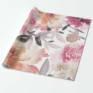 Papel De Regalo Patrón de fondo floral de acuarela, flor, arte, fl