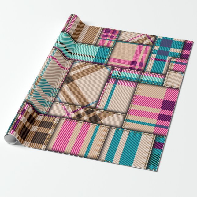 Papel De Regalo Patrón de fondo sin inconvenientes. Patrón de parc (Desenrollado)