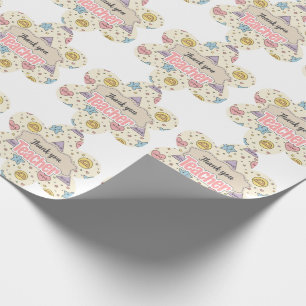 Papel De Regalo Patrón de formas de matemáticas para maestros de p
