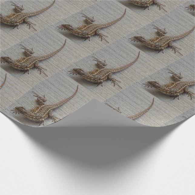 Papel De Regalo Patrón de foto de lagarto (Esquina)