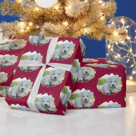 Papel De Regalo Patrón de fotos personalizado de los amantes de lo