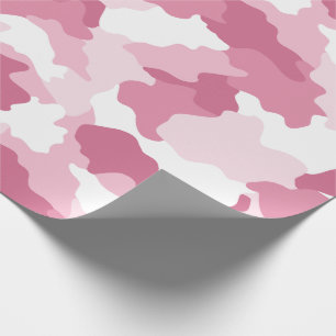 Papel De Regalo Patrón de frambuesa de camuflaje rosado giratorio