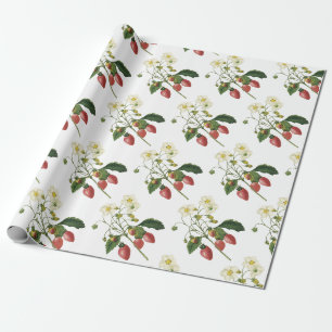 Papel De Regalo Patrón de fresa