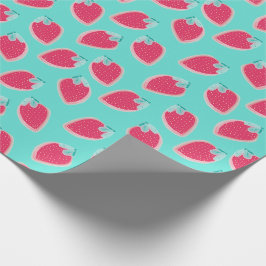 Papel De Regalo Patrón de fresa de fresa