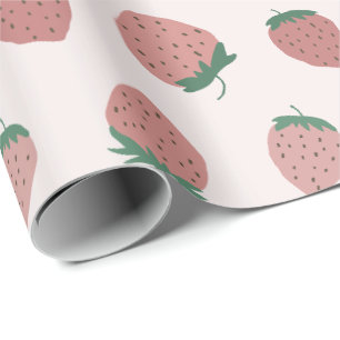 Papel De Regalo Patrón de fresas frescas