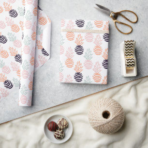 Papel De Regalo Patrón de fruta de piña colorida de verano