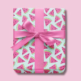 Papel De Regalo Patrón de Fruta de Sandía Tropical