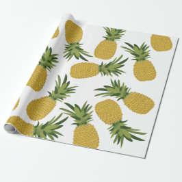 Papel De Regalo Patrón de fruta tropical de piña