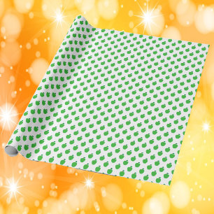 Papel De Regalo Patrón de fruta verde de Apple