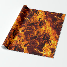 Papel De Regalo Patrón de fuego y llama