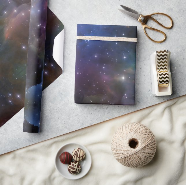 Papel De Regalo Patrón de galaxia cósmica celeste (Artesanía)