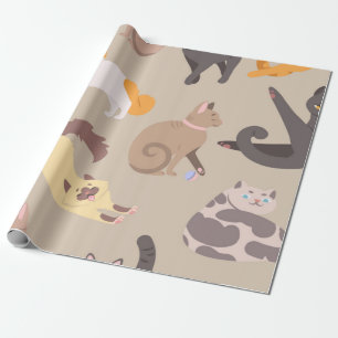Papel De Regalo Patrón de gato