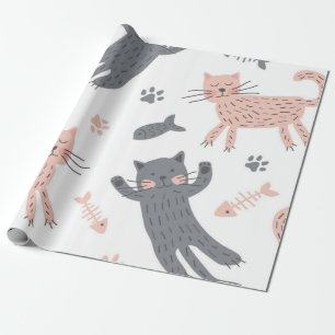 Papel De Regalo Patrón de gato
