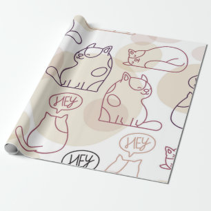 Papel De Regalo Patrón de gato