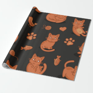 Papel De Regalo Patrón de gato