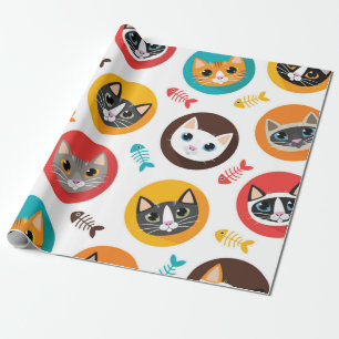 Papel De Regalo Patrón de gato
