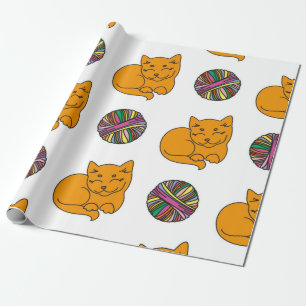 Papel De Regalo Patrón de gato