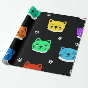 Papel De Regalo Patrón de gato