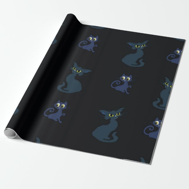 Papel De Regalo Patrón de gato (Desenrollado)
