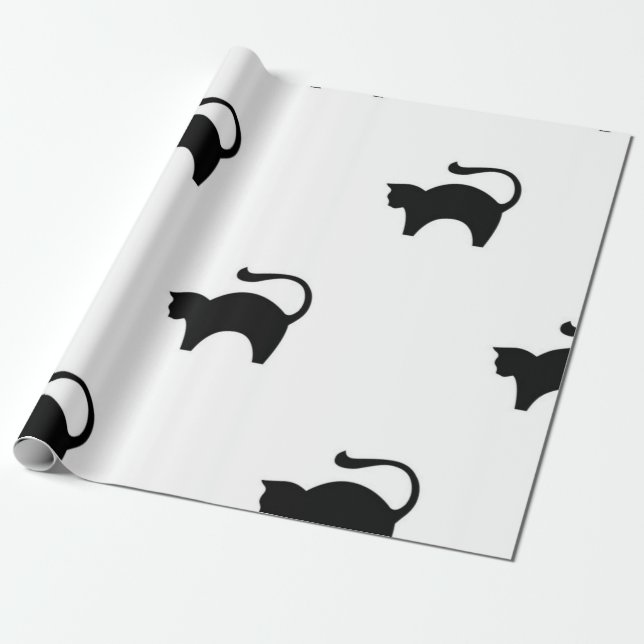 Papel De Regalo Patrón de gato (Desenrollado)