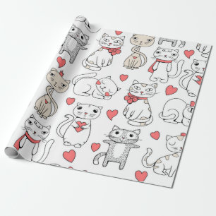 Papel De Regalo Patrón de gato