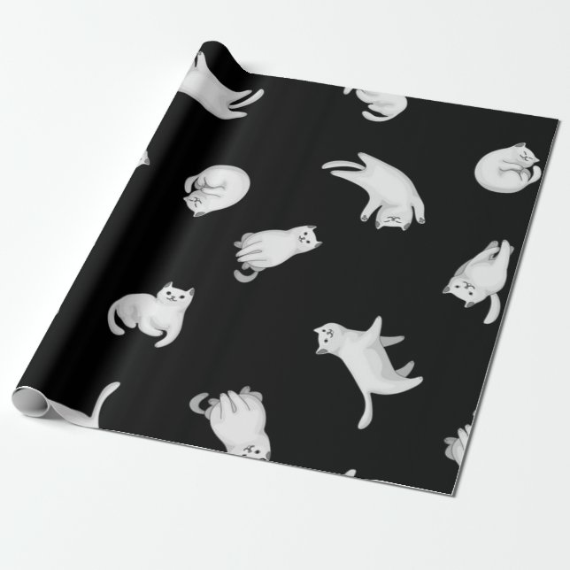 Papel De Regalo Patrón de gato (Desenrollado)