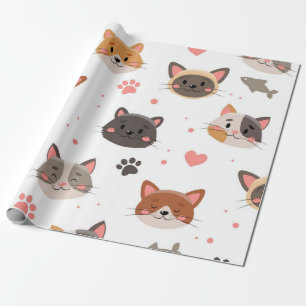 Papel De Regalo Patrón de gato