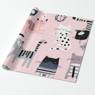 Papel De Regalo Patrón de gato