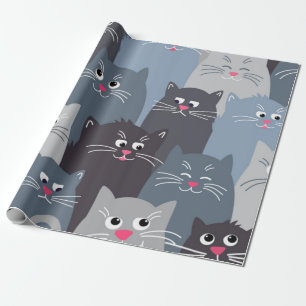 Papel De Regalo Patrón de gato