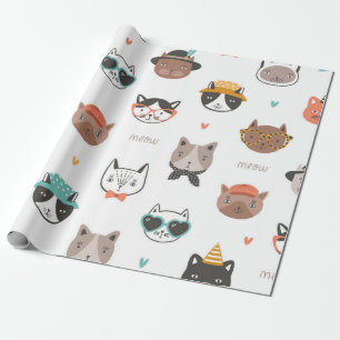 Papel De Regalo Patrón de gato