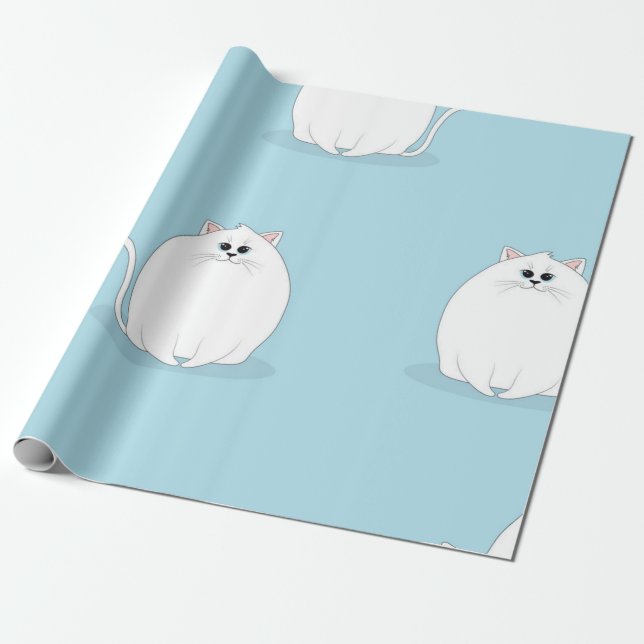 Papel De Regalo Patrón de gato (Desenrollado)
