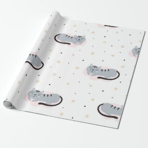 Papel De Regalo Patrón de gato