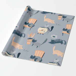 Papel De Regalo Patrón de gato