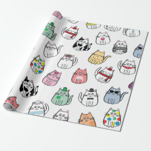 Papel De Regalo Patrón de gato