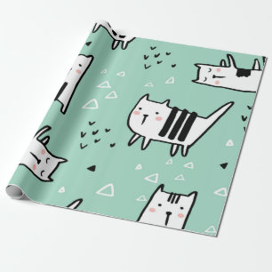 Papel De Regalo Patrón de gato