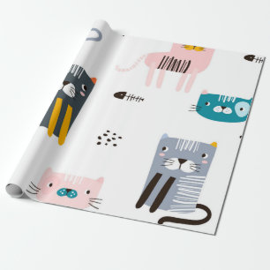 Papel De Regalo Patrón de gato