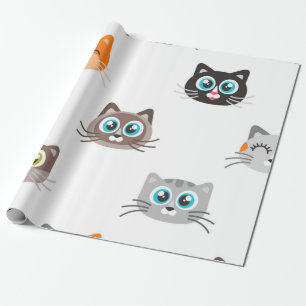 Papel De Regalo Patrón de gato