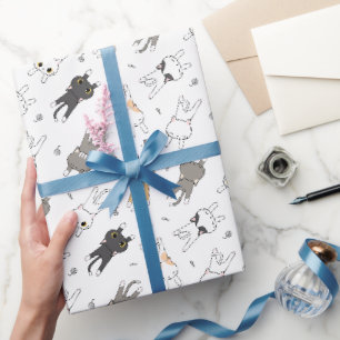 Papel De Regalo Patrón de gato adorable y lindo para tu paquete de