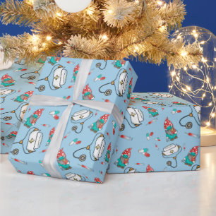 Papel De Regalo Patrón de genoma médico de los navidades