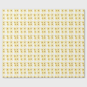 Papel De Regalo Patrón de girasol amarillo marrón flor floral boho