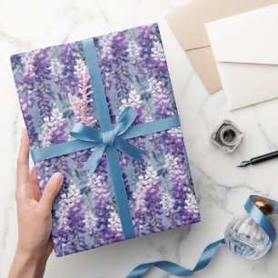 Papel De Regalo Patrón de glicinia de azulejos