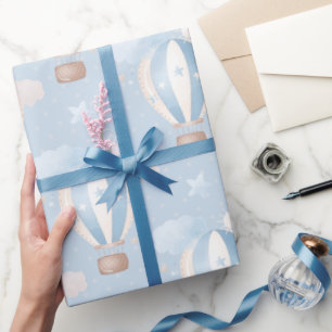 Papel De Regalo Patrón de globos azules