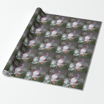 Patrón de Gnome Rústico Gris Rojo de navidades