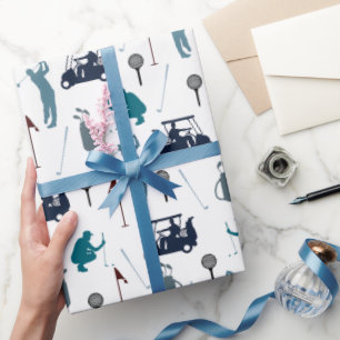 Papel De Regalo Patrón de golf