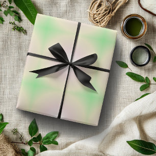 Papel De Regalo Patrón de gradiente óptico 3D blanco Rosa verde pá