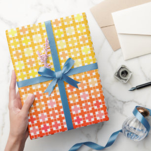 Papel De Regalo Patrón de gradiente rojo amarillo